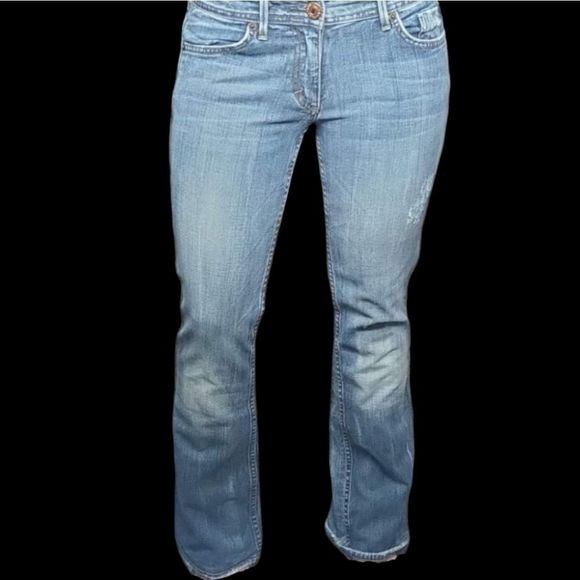 2s Armani Exchange womens low rise bootcut jeans - Picture 3 of 4